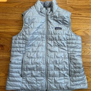 Patagonia Light Gray Quilted Vest